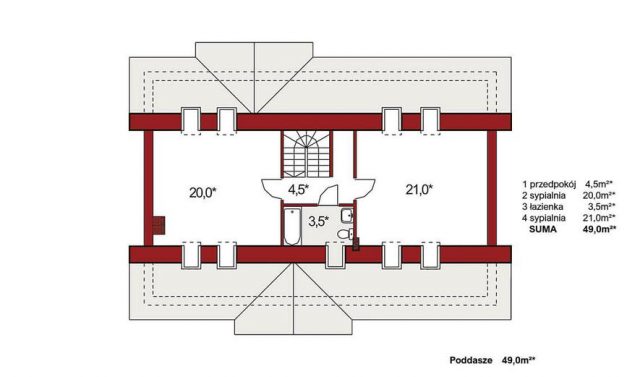 Готовый проект дома AS040