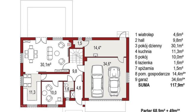 Готовый проект дома AS072