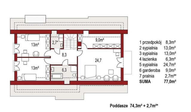 Готовый проект дома AS072